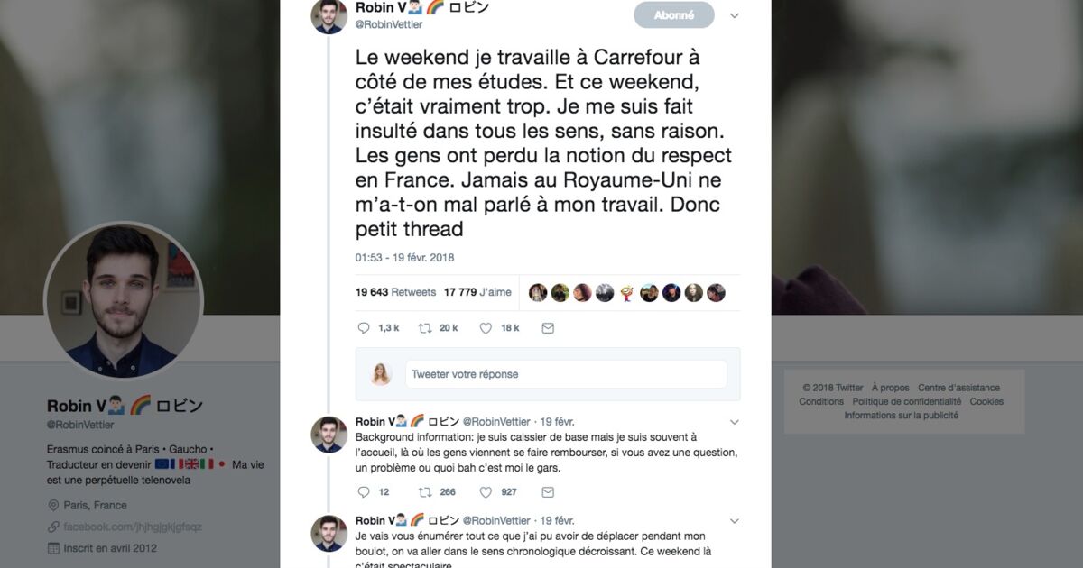 Insultes Violences Client Roi Il Raconte Le Quotidien D Un Caissier De Supermarche Sur Twitter Neonmag Fr