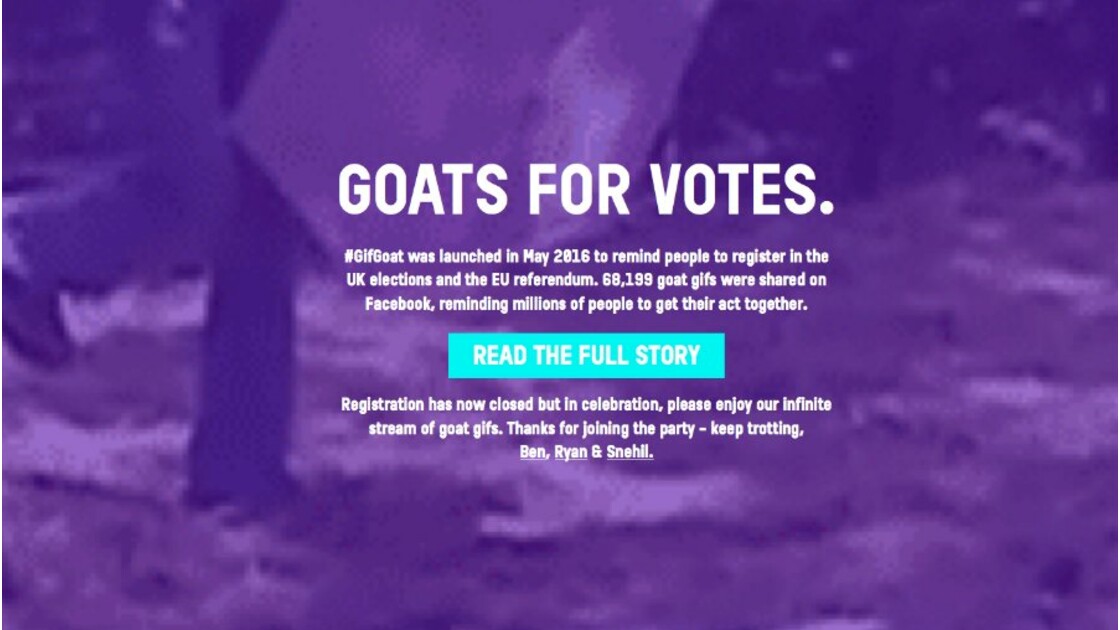 Des Gifs De Chevres Pour Inciter A Aller Voter Sur Le Brexit Neonmag Fr